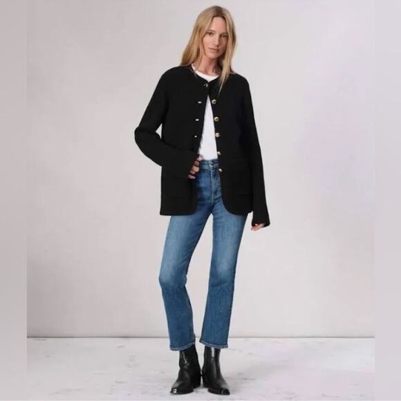 Rag & Bone High-Rise Crop Flare Jeans - Picture 1 of 8